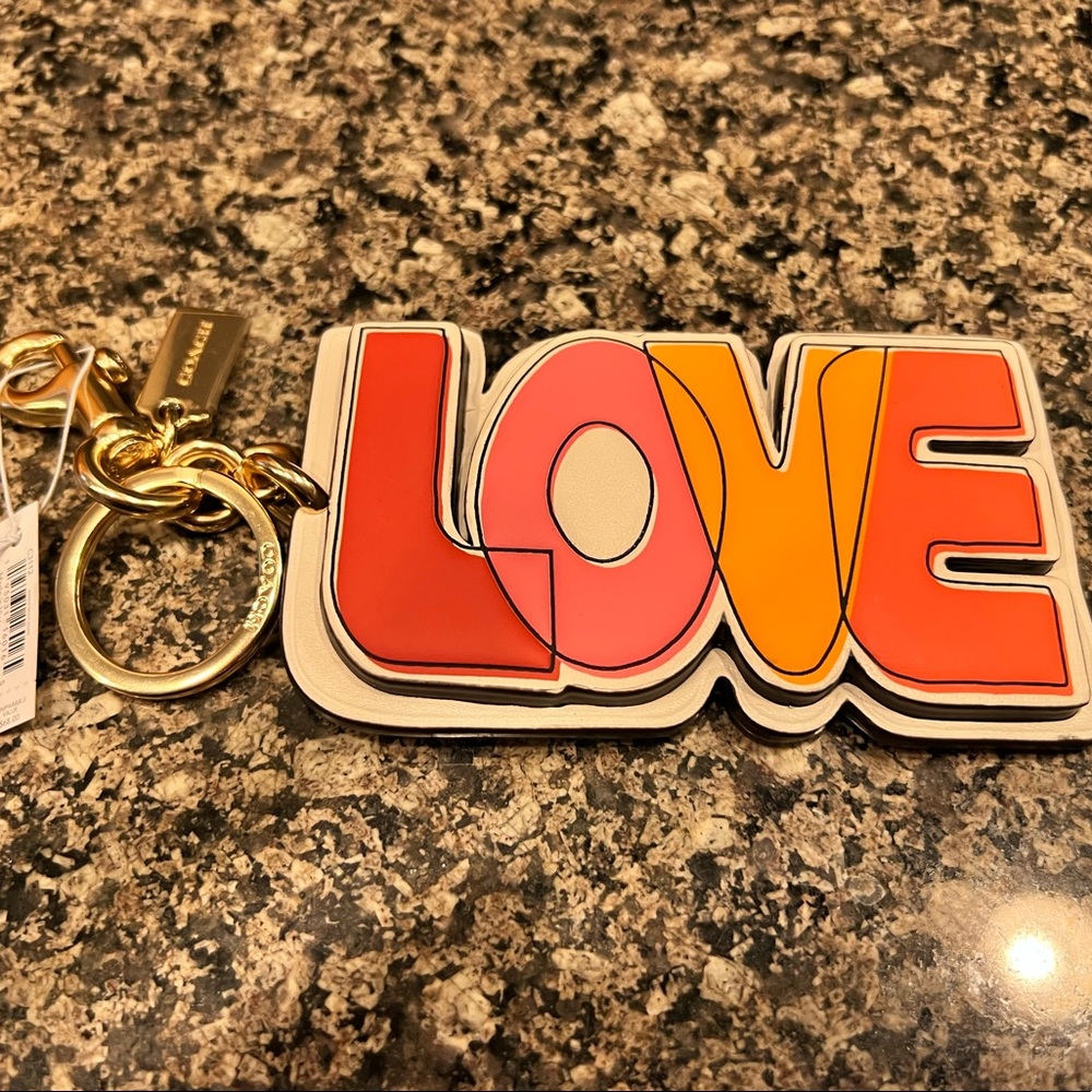 NWT Coach Key Chain/Bag Charm
